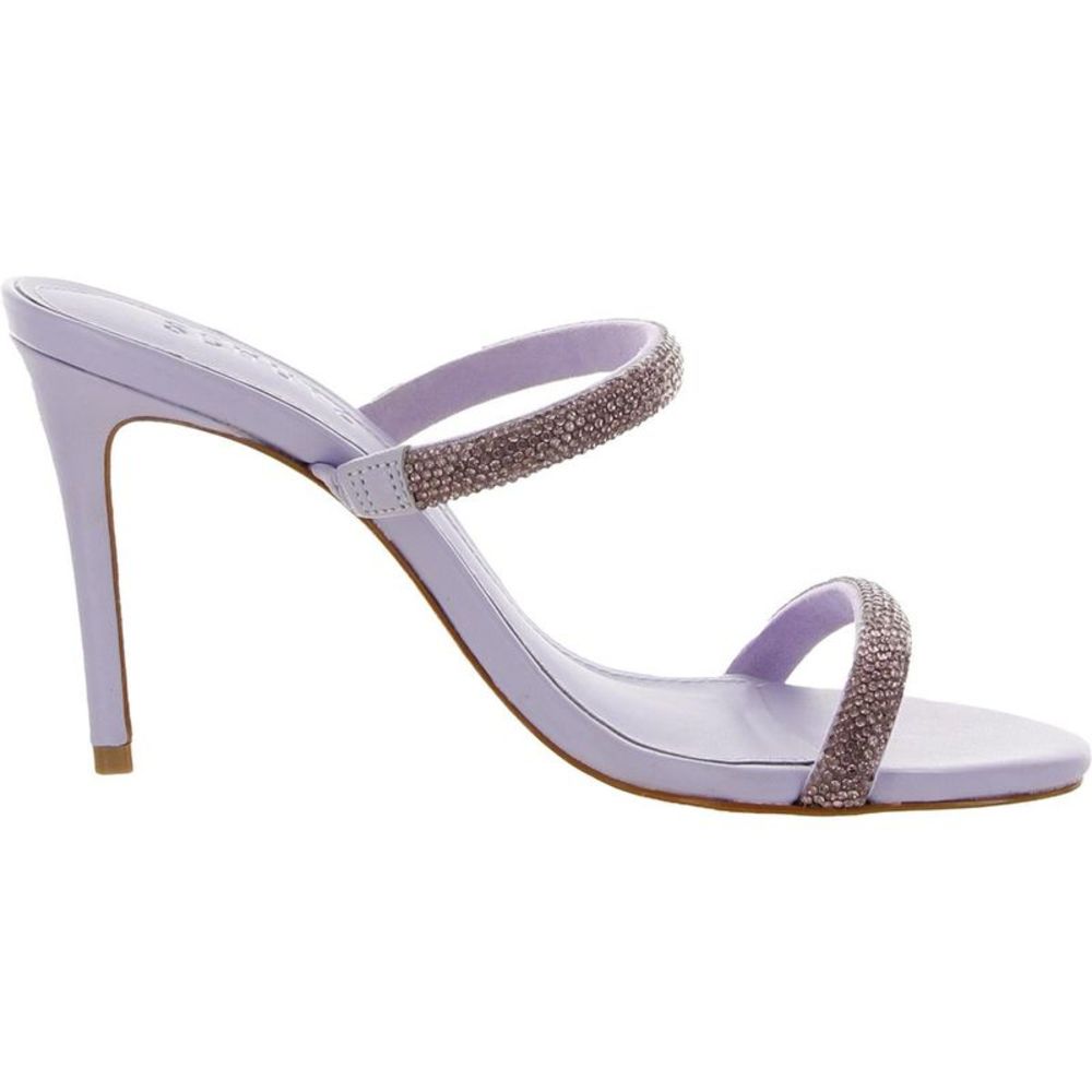 Schutz Womens TALIAH Purple Leather Slip On Open Toe Pumps Shoes NWT - Picture 3 of 3